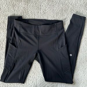 Lululemon Black Pocket Leggings Size 8